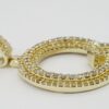 1 ct Round Cut Pave Diamond Letter "Q" Initial Pendant 10k Yellow Gold 4.9 Grams
