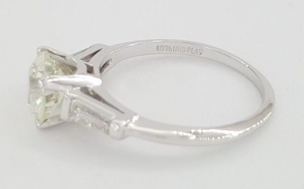 Antique Old European Cut Diamond 3-Stone Engagement Ring GIA 2.19 ct Platinum