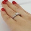 Antique Vintage Plat & 14k Round Transition Cut Diamond Engagement Ring 0.7 ct