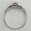 Antique Vintage Plat & 14k Round Transition Cut Diamond Engagement Ring 0.7 ct