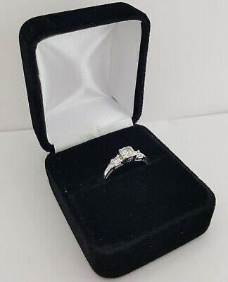 Antique Vintage Plat & 14k Round Transition Cut Diamond Engagement Ring 0.7 ct