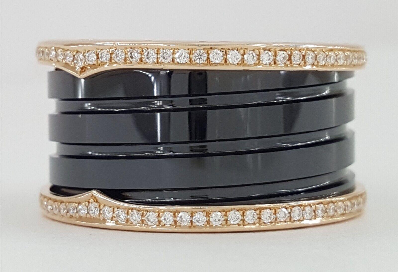 BVLGARI B.Zero1 ブラックダイヤル Bvlgari Bulgari B.Zero1 Diamond Black Ceramic 18k Rose Gold