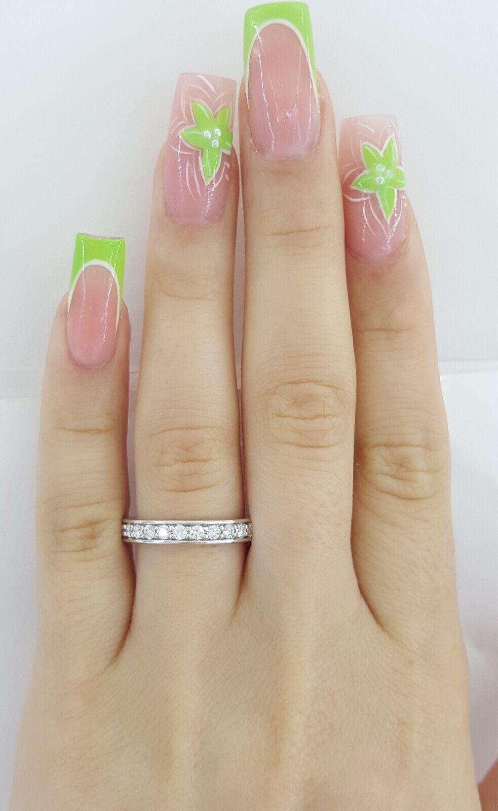 David Yurman Eden Partway Wedding Band Ring Platinum 3.4mm 0.42 ct Retail 4100