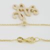 LA Diamond Pendant Necklace 0.7 ct 14k Yellow Gold 16-18"