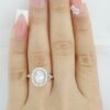 Neil Lane Oval Double Halo Split-Shank Engagement Ring 1 ct 14k 2-Tone Rtl 4.4k