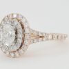 Neil Lane Oval Double Halo Split-Shank Engagement Ring 1 ct 14k 2-Tone Rtl 4.4k