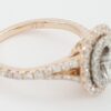 Neil Lane Oval Double Halo Split-Shank Engagement Ring 1 ct 14k 2-Tone Rtl 4.4k