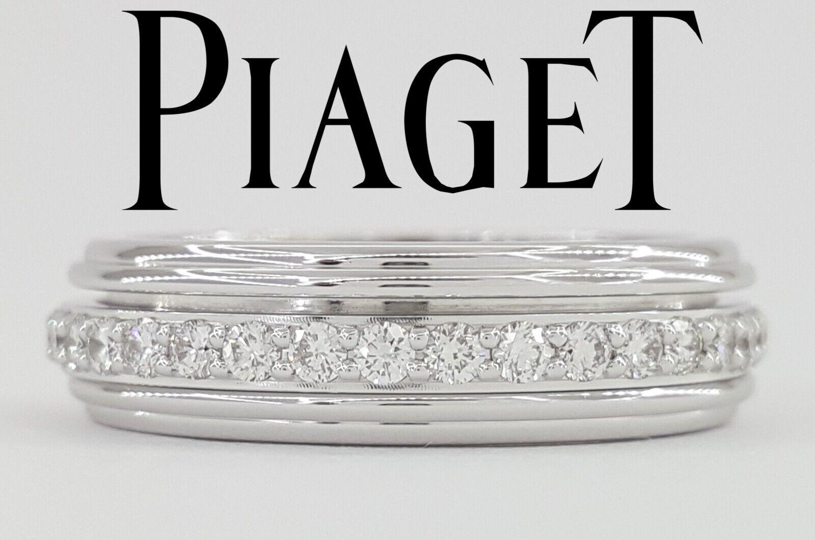 Piaget Possession Diamond Full Circle Eternity White Gold Band Ring 0.72 ct