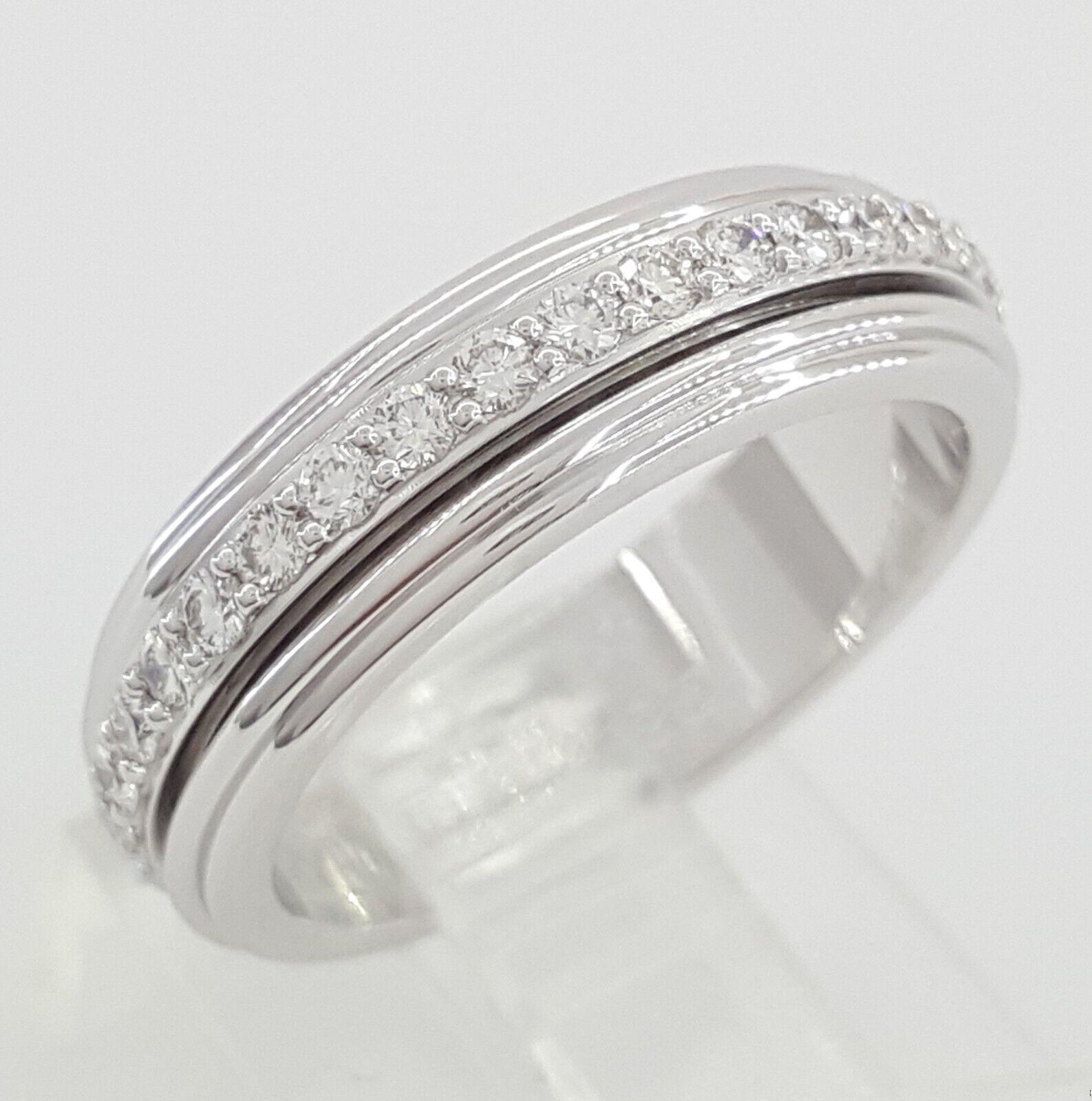 Piaget Possession Diamond Full Circle Eternity White Gold Band Ring 0.72 ct