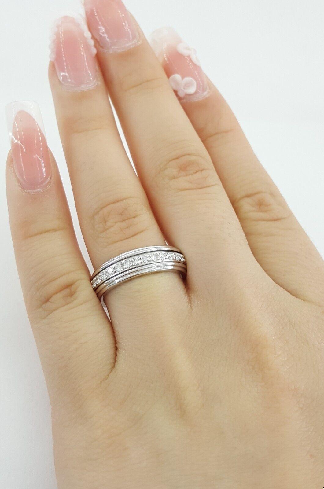 Piaget Possession Diamond Full Circle Eternity White Gold Band Ring 0.72 ct