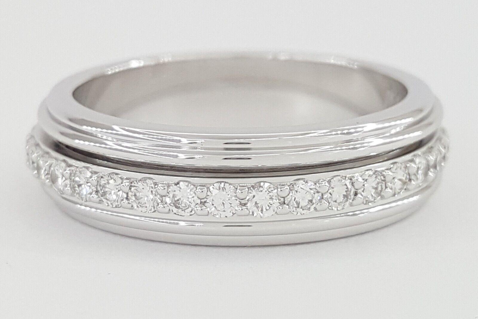 Piaget Possession Diamond Full Circle Eternity White Gold Band Ring 0.72 ct