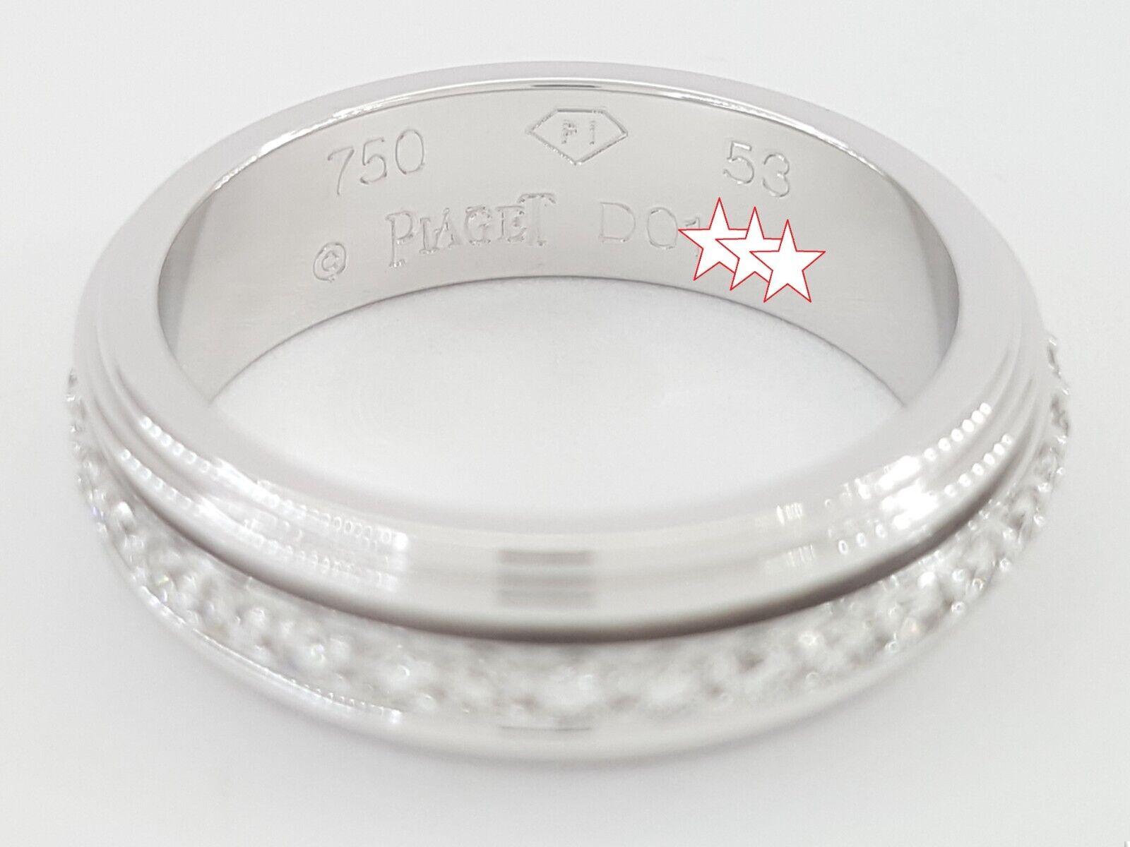 Piaget Possession Diamond Full Circle Eternity White Gold Band Ring 0.72 ct