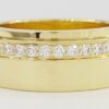 Piaget Round Diamond Full Circle Eternity 18k Yellow Gold Wedding Band 0.72 ct