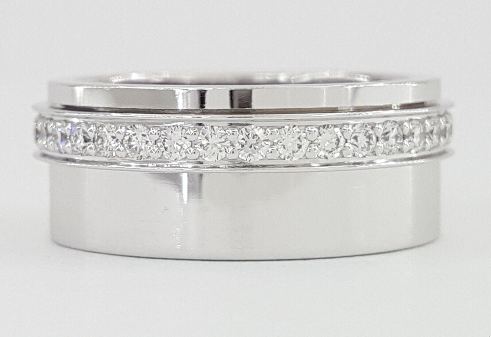 Piaget Round Diamond Full Circle Eternity White Gold Wedding Band Ring 0.72 ct