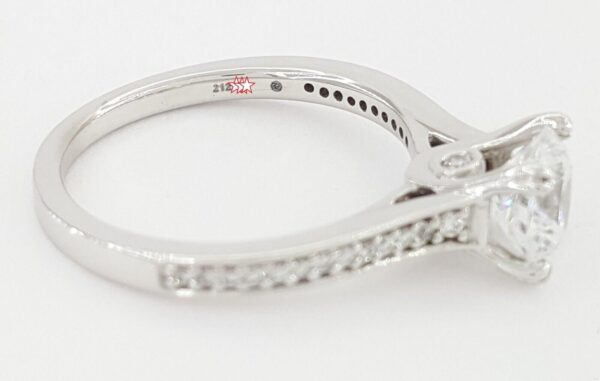 Ritani 1RZ2493 Semi-Mount Diamond 0.17ct 18k White Gold Engagement Ring Rt 1785
