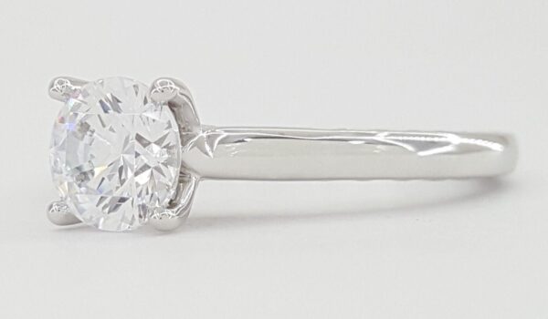 Ritani 1RZ2828 Solitaire Semi-Mount 18k White Gold Engagement Ring Rtl 1176