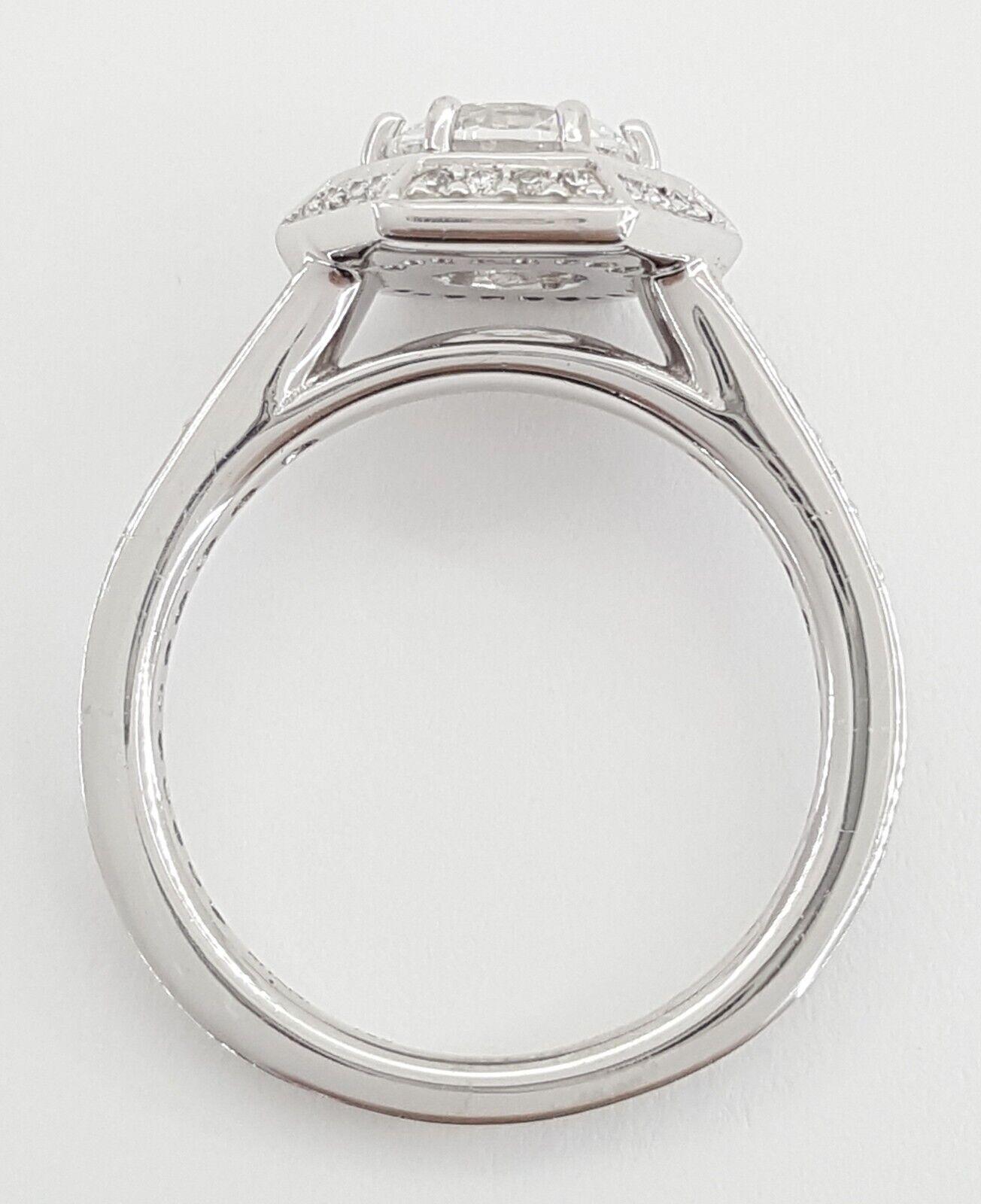 Ritani 1RZ3105 Semi-Mount Diamond 0.35ct 18k White Gold Engagement Ring Rtl 3192