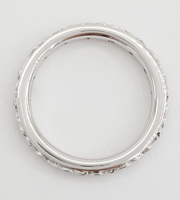 Ritani Grecian Diamond Eternity Wedding Band Ring 0.07 ct 33616 18k White Gold