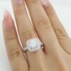 Ritani Halo Semi-Mount Diamond Engagement Ring 0.41 ct 18k White Gold 1RZ1698