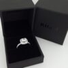 Ritani Halo Semi-Mount Diamond Engagement Ring 0.41 ct 18k White Gold 1RZ1698