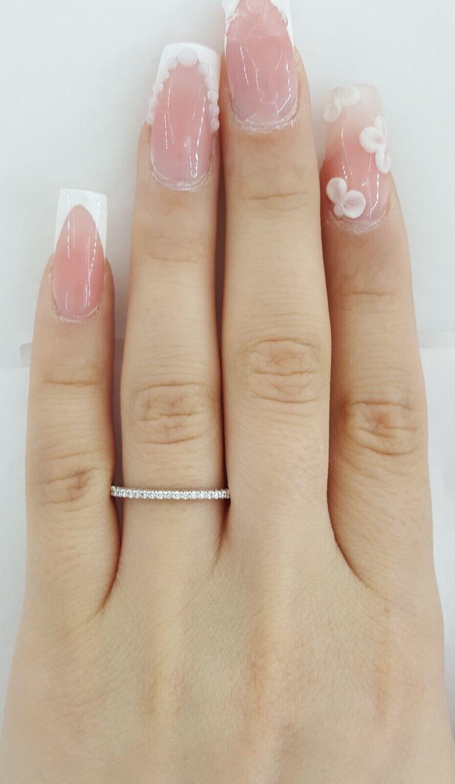 Ritani Micropave Diamond Eternity Wedding Band Ring 0.30 ct 33700 18k White Gold