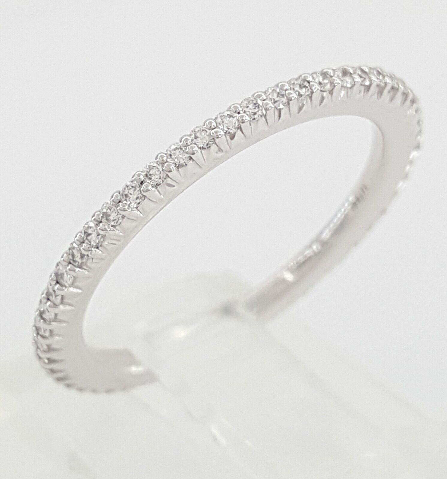 Ritani Micropave Diamond Eternity Wedding Band Ring 0.30 ct 33700 18k White Gold