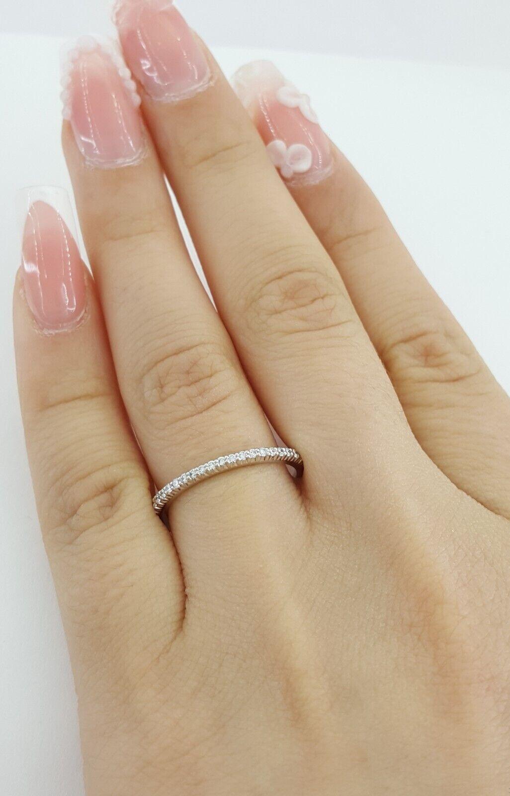 Ritani Micropave Diamond Eternity Wedding Band Ring 0.30 ct 33700 18k White Gold