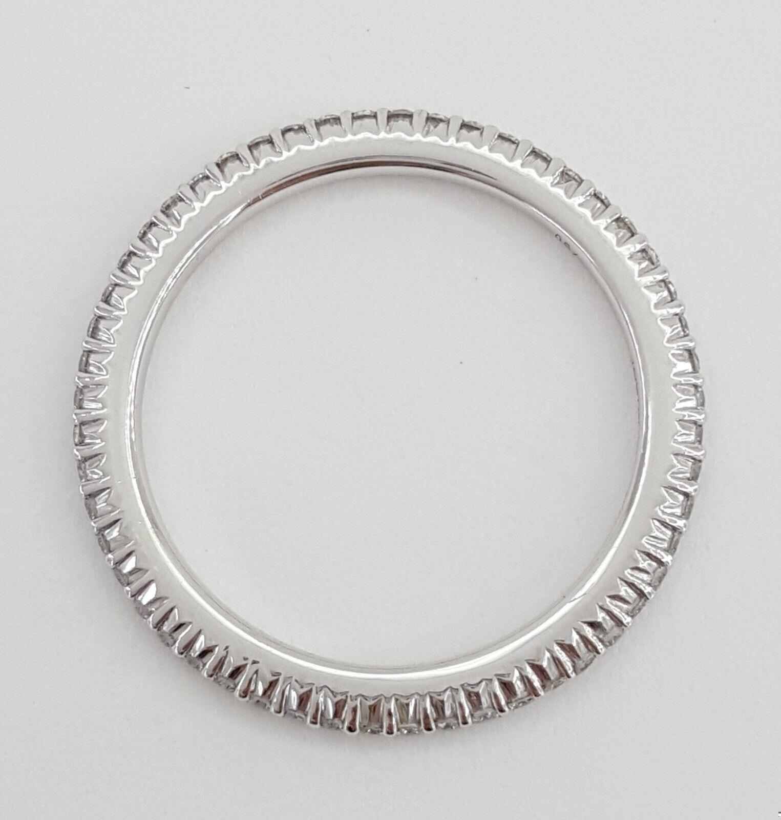 Ritani Micropave Diamond Eternity Wedding Band Ring 0.30 ct 33700 18k White Gold