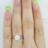Ritani Natural Round Diamond Solitaire Engagement Ring 0.84 ct 18K & Plat 4,195