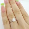 Ritani Natural Round Diamond Solitaire Engagement Ring 0.84 ct 18K & Plat 4,195