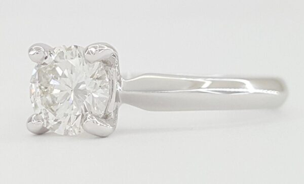 Ritani Natural Round Diamond Solitaire Engagement Ring 0.84 ct 18K & Plat 4,195