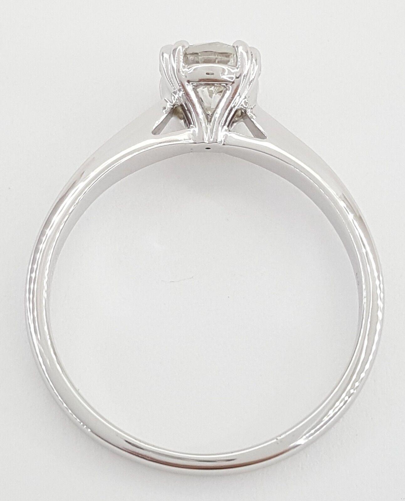 Ritani Natural Round Diamond Solitaire Engagement Ring 1.01 ct 14k & Platinum