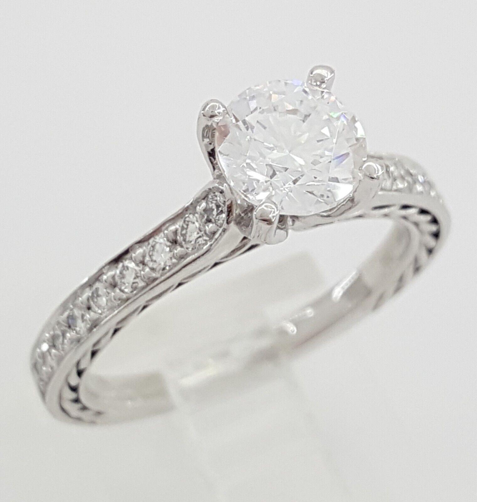 Ritani Semi-Mount Braided Diamond 0.25 ct 18k White Gold Engagement Ring 1RZ2830