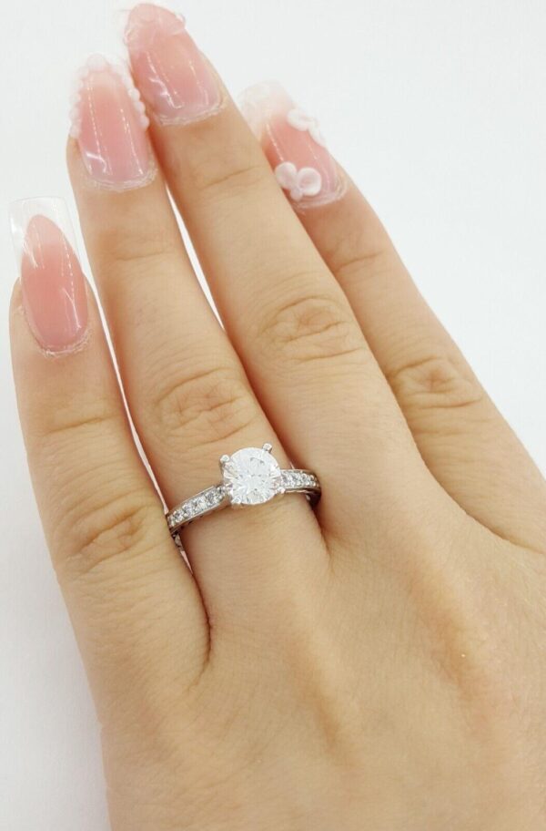 Ritani Semi-Mount Braided Diamond 0.25 ct 18k White Gold Engagement Ring 1RZ2830
