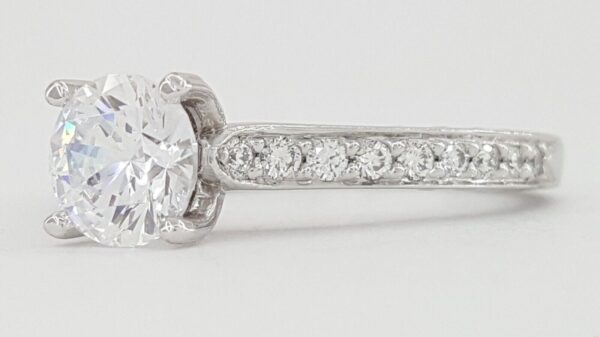 Ritani Semi-Mount Braided Diamond 0.25 ct 18k White Gold Engagement Ring 1RZ2830
