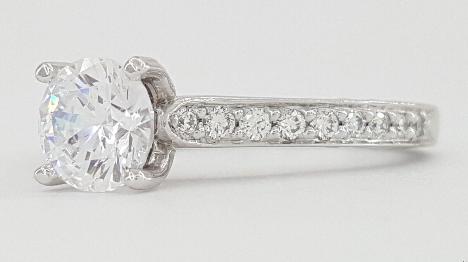 Ritani Semi-Mount Braided Diamond 0.25 ct 18k White Gold Engagement Ring 1RZ2830