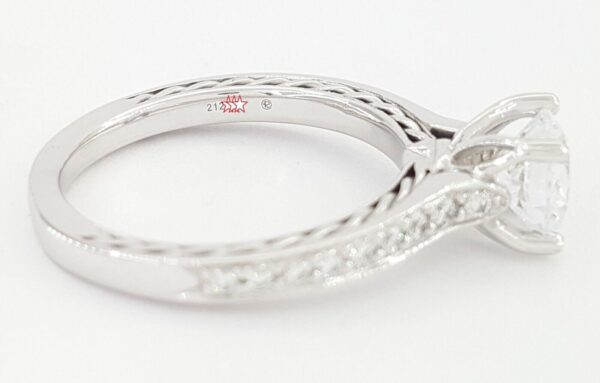 Ritani Semi-Mount Braided Diamond 0.25 ct 18k White Gold Engagement Ring 1RZ2830
