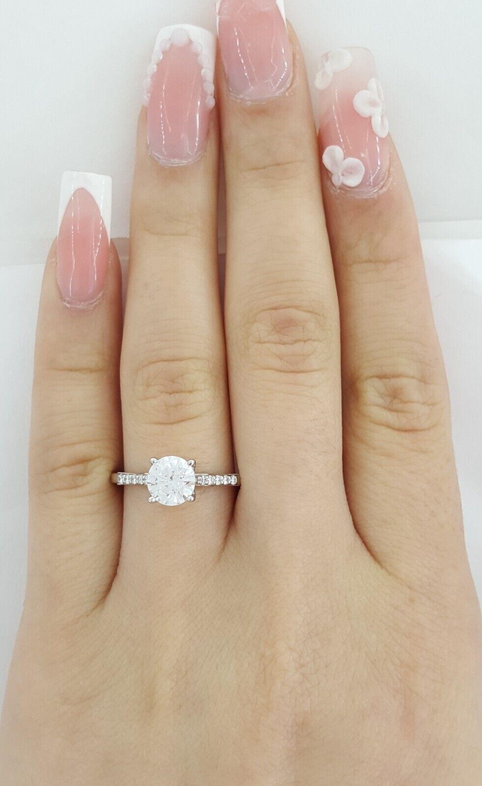 Ritani Semi-Mount Diamond Engagement Ring 0.1 ct 18k White Gold 1RZ2841 RTL 1.8K