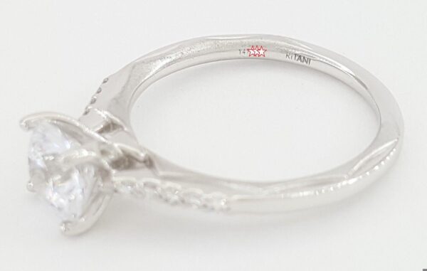 Ritani Semi-Mount Diamond Engagement Ring 0.1 ct 18k White Gold 1RZ2841 RTL 1.8K