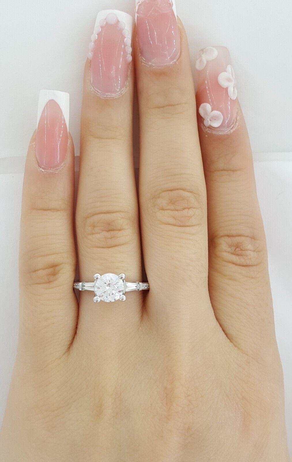 Ritani Semi-Mount Diamond Engagement Ring 0.39ct 18k White Gold 1RZ3051 RTL 2.7k