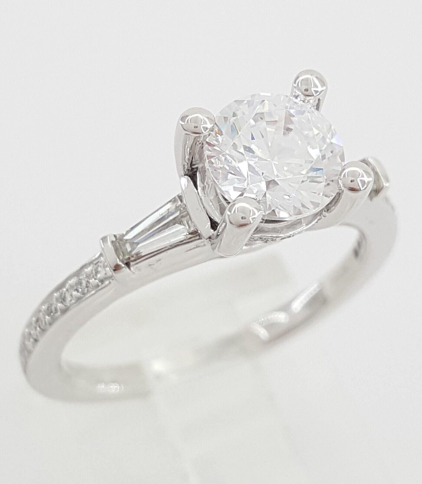 Ritani Semi-Mount Diamond Engagement Ring 0.39ct 18k White Gold 1RZ3051 RTL 2.7k