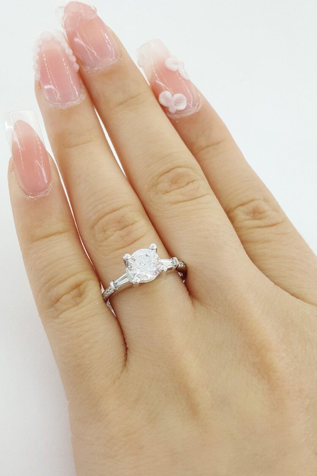 Ritani Semi-Mount Diamond Engagement Ring 0.39ct 18k White Gold 1RZ3051 RTL 2.7k