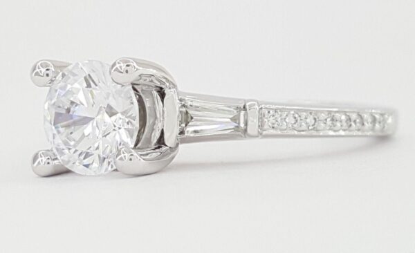 Ritani Semi-Mount Diamond Engagement Ring 0.39ct 18k White Gold 1RZ3051 RTL 2.7k