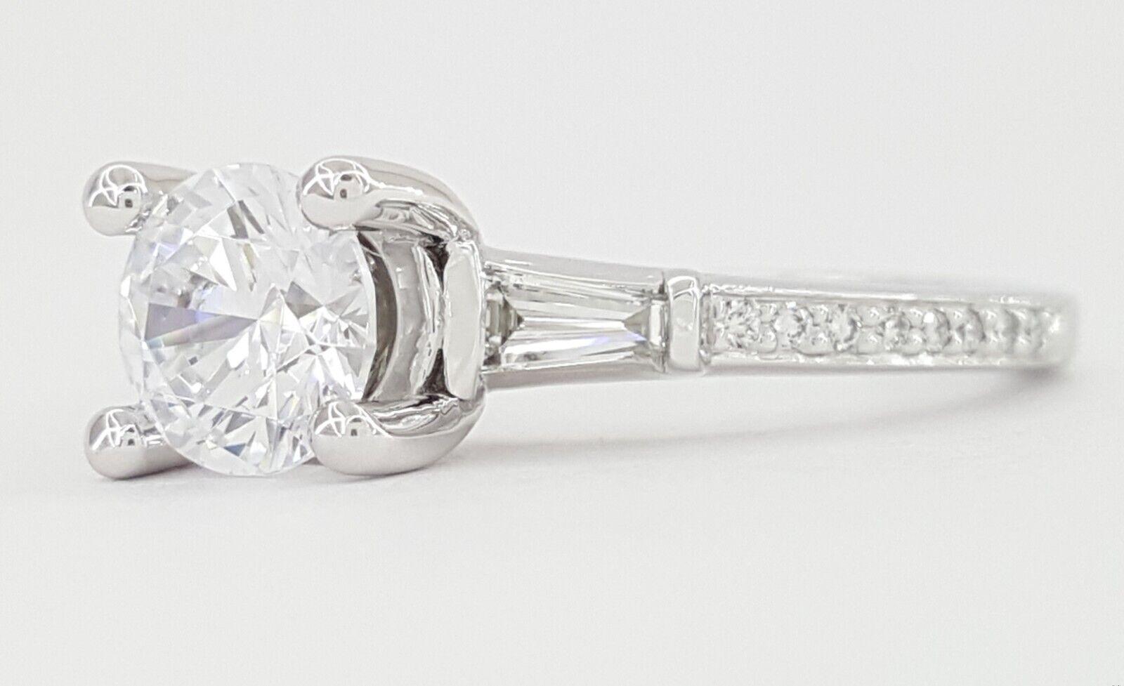 Ritani Semi-Mount Diamond Engagement Ring 0.39ct 18k White Gold 1RZ3051 RTL 2.7k