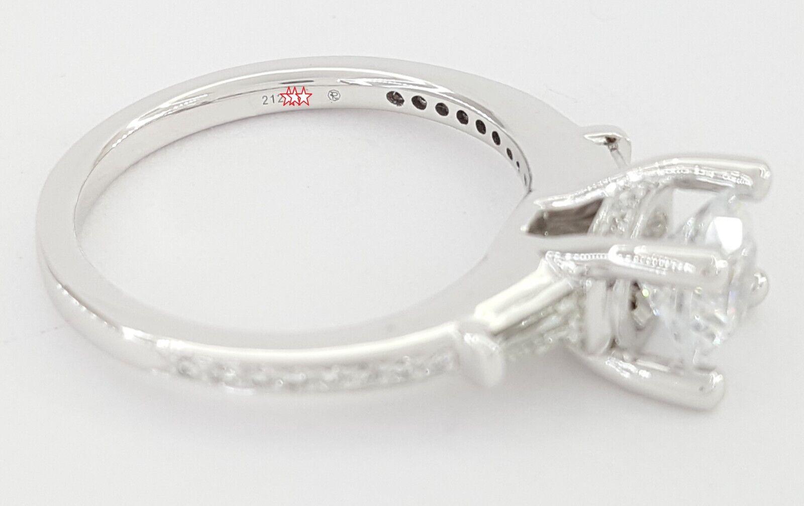 Ritani Semi-Mount Diamond Engagement Ring 0.39ct 18k White Gold 1RZ3051 RTL 2.7k