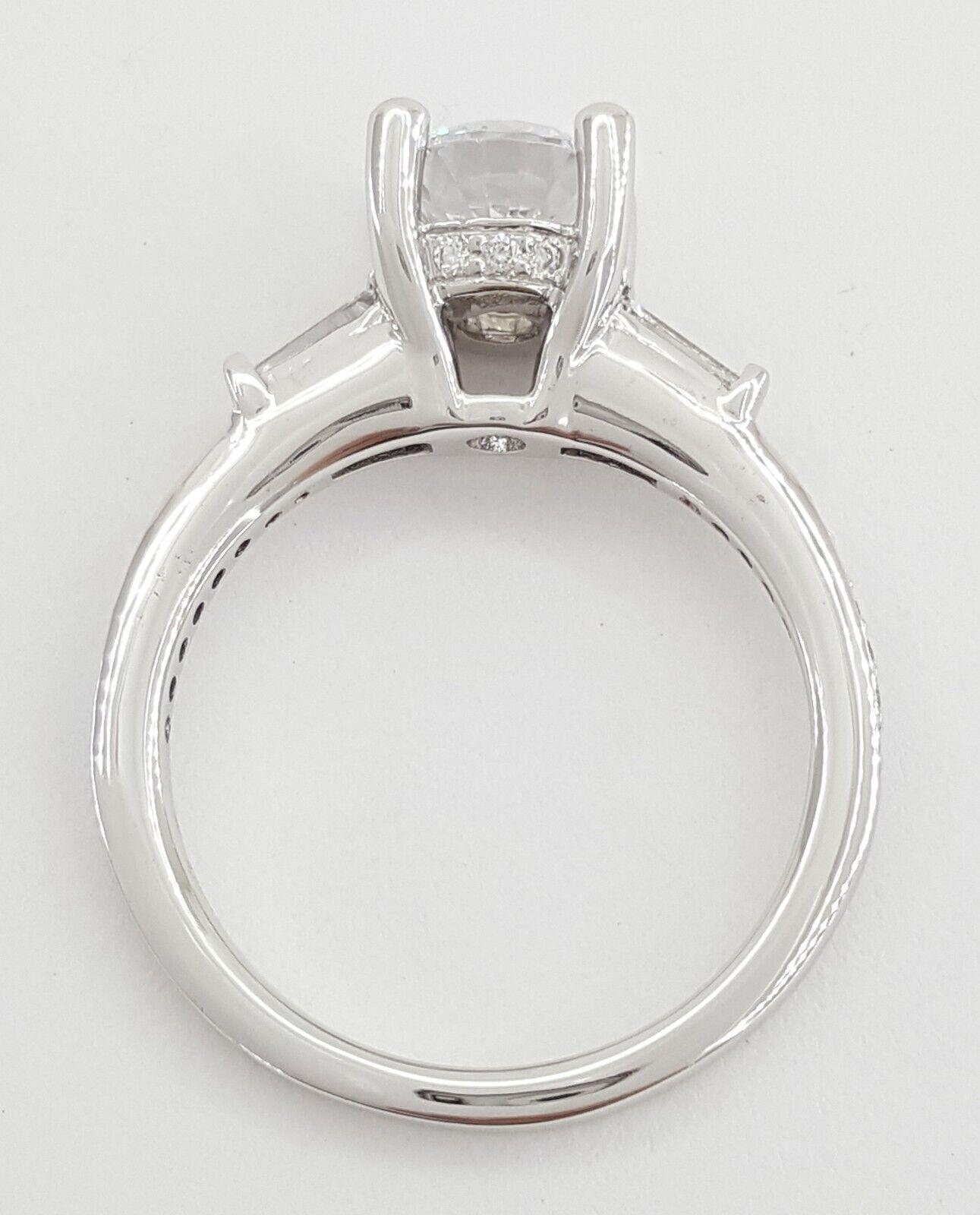 Ritani Semi-Mount Diamond Engagement Ring 0.39ct 18k White Gold 1RZ3051 RTL 2.7k