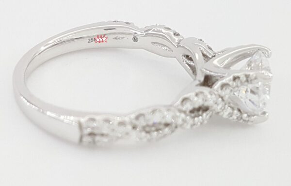Ritani Semi-Mount Twist Diamond 0.36 ct 14k White Gold Engagement Ring 1RZ1317
