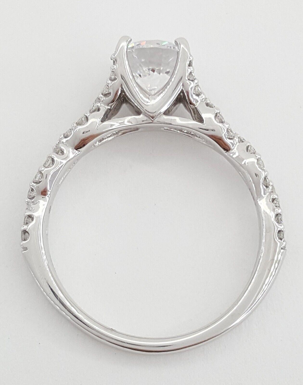 Ritani Semi-Mount Twist Diamond 0.36 ct 14k White Gold Engagement Ring 1RZ1317