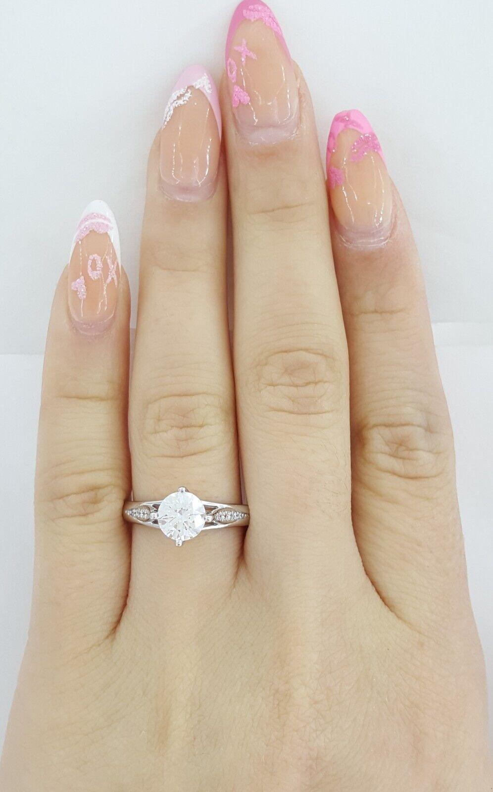 Ritani Semi-Mount Vintage Diamond 0.08 ct Engagement Ring 18k White Gold 1RZ1379