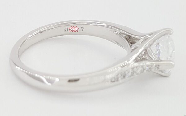 Ritani Semi-Mount Vintage Diamond 0.08 ct Engagement Ring 18k White Gold 1RZ1379